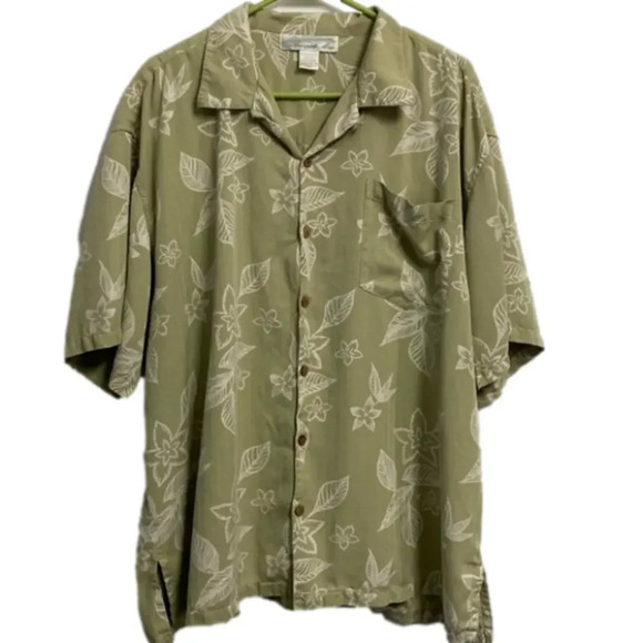 Pineapple Moon Hawaiian Silk Button Down Shirt 100% Sink Size XXL - Picture 1 of 8
